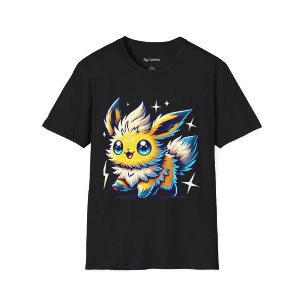 Cute Electric Fox Unisex Softstyle T-Shirt - Perfect for Nature Lovers and Gamers - Image 4