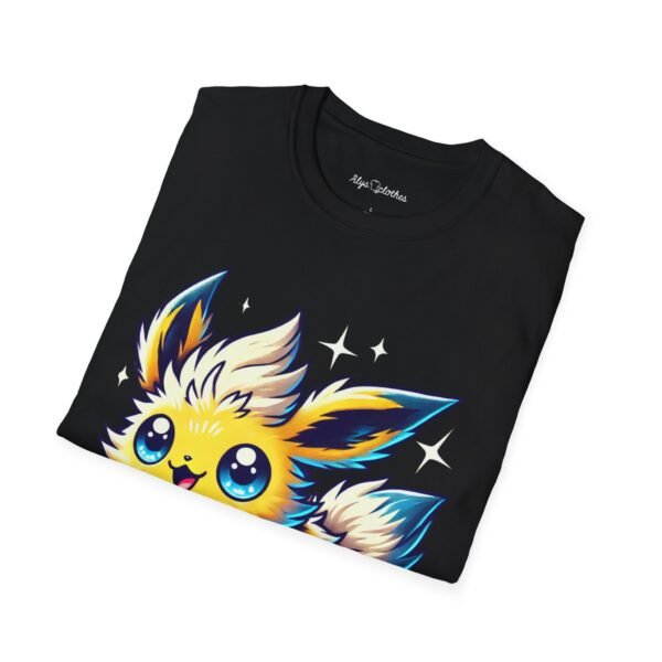 Cute Electric Fox Unisex Softstyle T-Shirt - Perfect for Nature Lovers and Gamers - Image 5