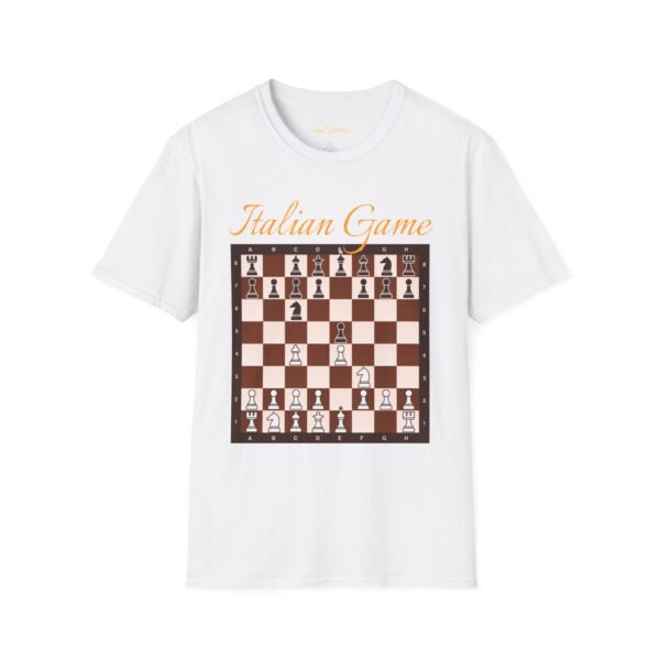 Italian Game Chess Unisex Softstyle T-Shirt - Perfect for Strategy Lovers - Image 4